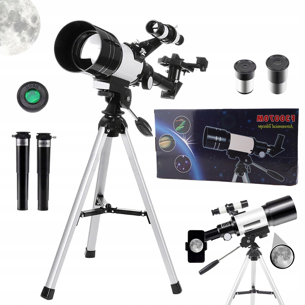 Teleskop F30070 131X Pro Začátečníky, Vzdělávací Astronomický Adaptér