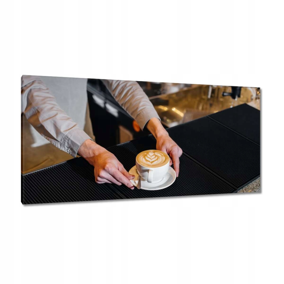 Obrazy 115x55 Barista podávání kávy