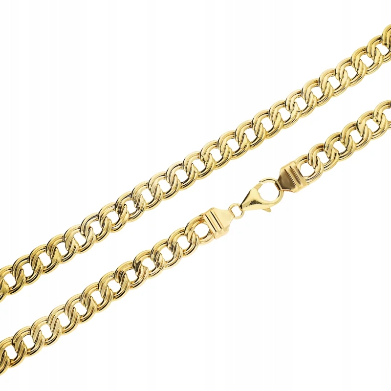 Řetízek Zlatý 585 Pancířová dvojitá vazba R45 elegantní model 13.27g 14k