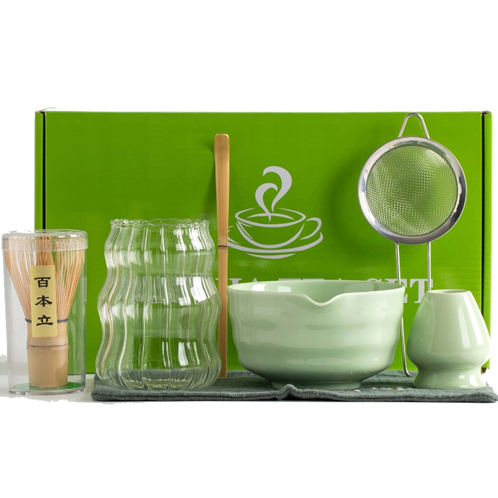 Bambusowy Zestaw Prezentowy Do Herbaty Matchy Chashaku 7SZT