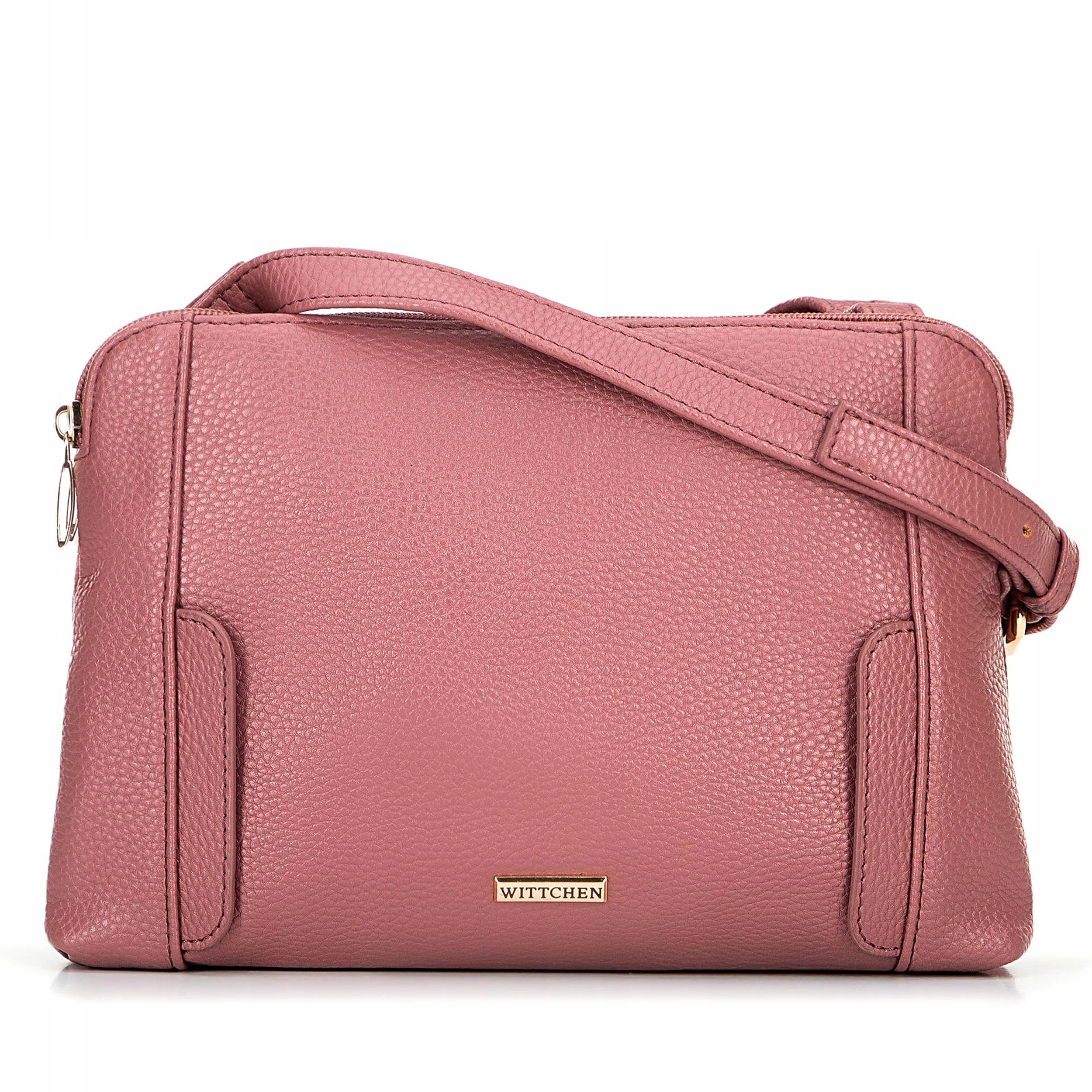 Torebka Wittchen 100-4Y-009-P Różowa Listonoszka Skóra Ekologiczna