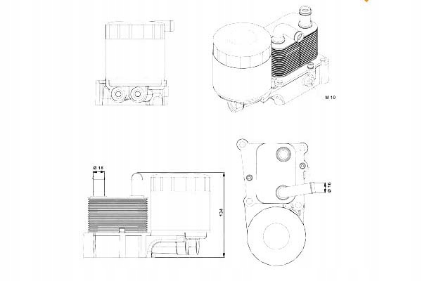NRF CHŁODNICA OLEJU FORD COURIER 1.8 DI (J5_. J3_)