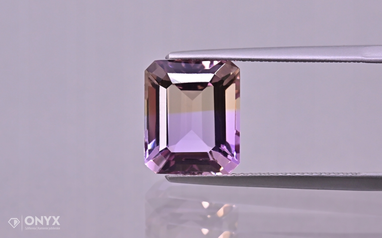 Ametrin fazetovaný oktagon 12x10 mm