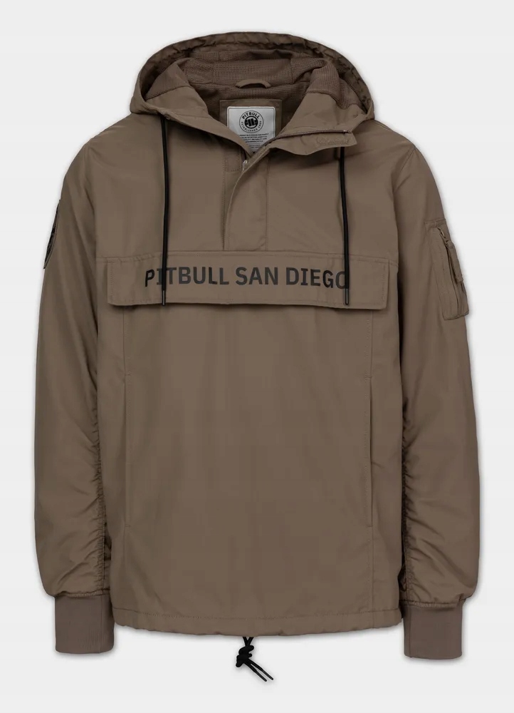 Pánská Bunda klokanka přechodová s kapucí Pitbull Meandro kapsy S