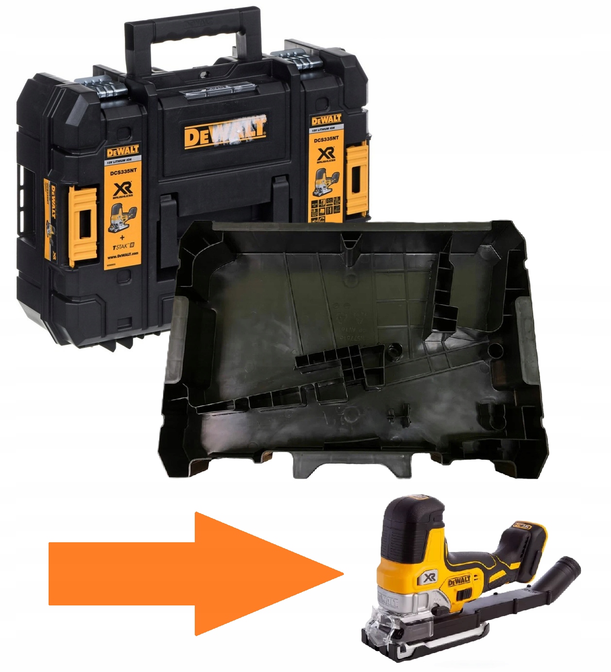 DeWalt Tstak Walizka Transportowa Narzędziowa skrzynka do Wyrzynarka DCS335