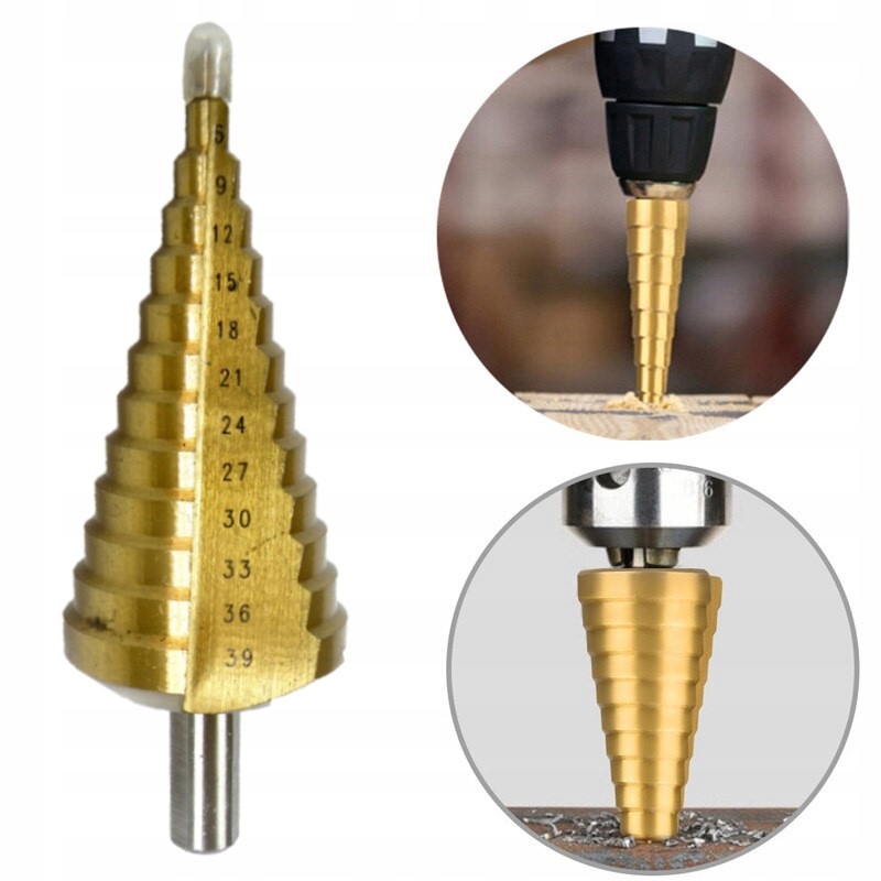 

Wiertło Stożkowe Stopniowe Hss Tytan 4-39mm