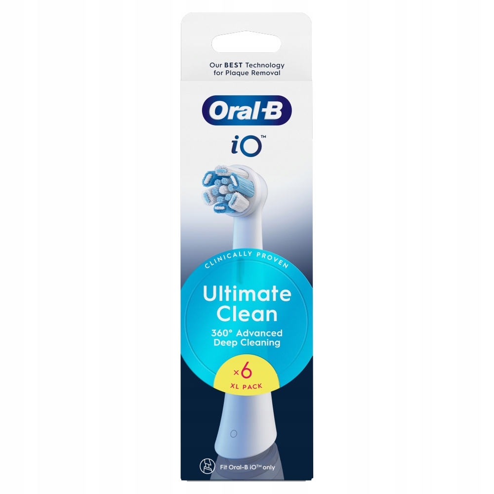 Oral-B iO Ultimate Clean Oryginalne końcówki szczoteczek, 6 sztuk