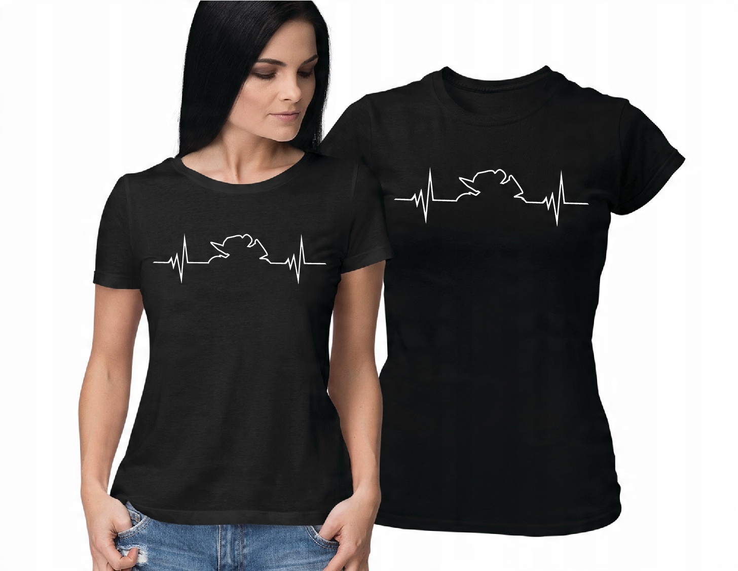 

Koszulka dla motocyklistki T-shirt damski Ścigacz