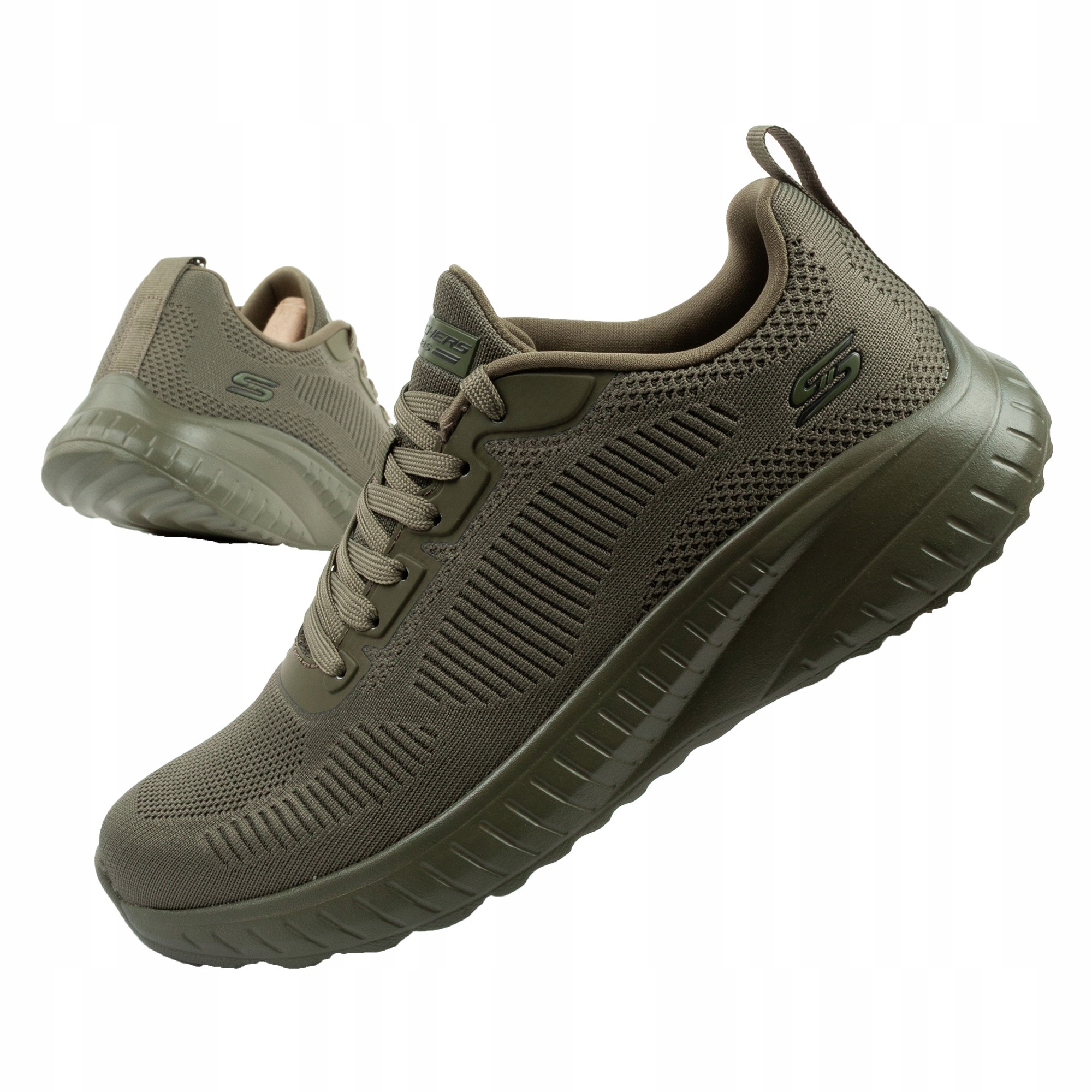 Pánské sportovní boty Skechers Bobs Squad Chaos vel. 42 olivově lehké