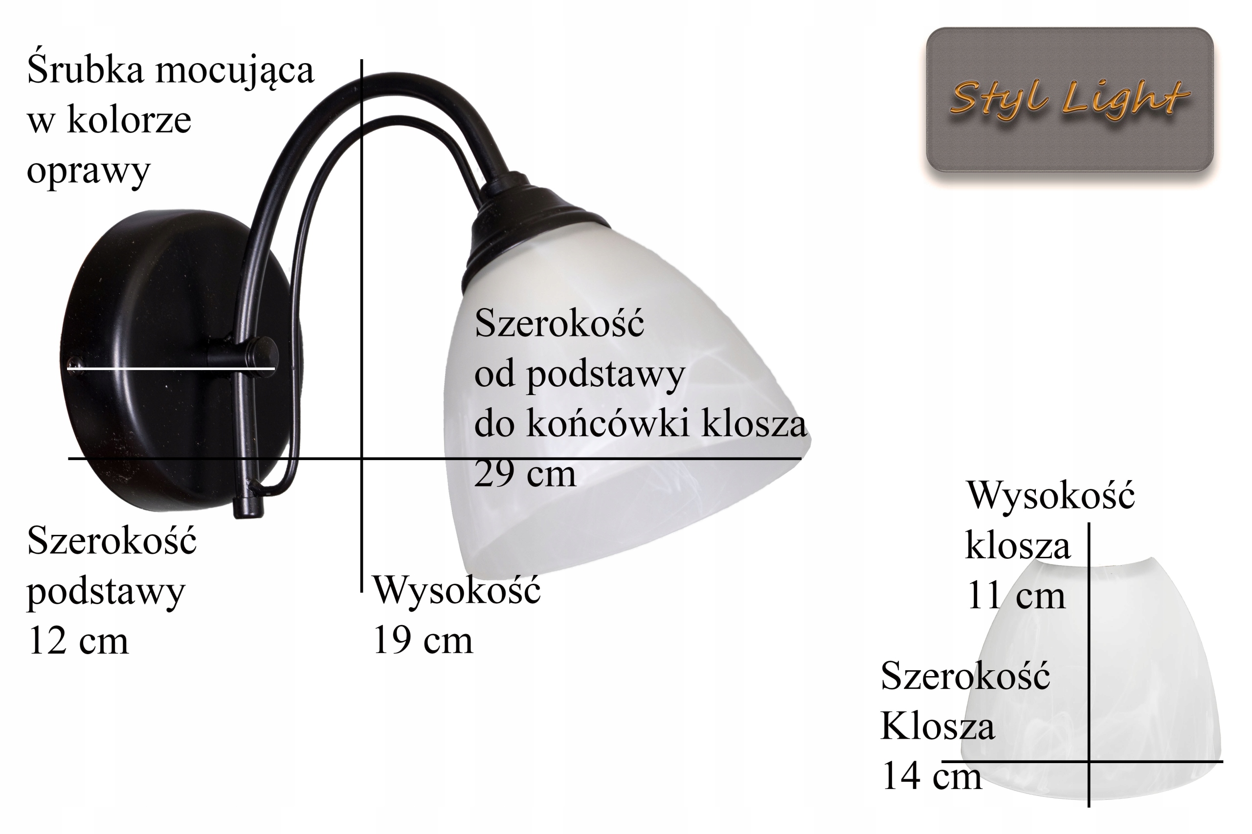 Kinkiet MARS Czarny EAN (GTIN) 5905475602214