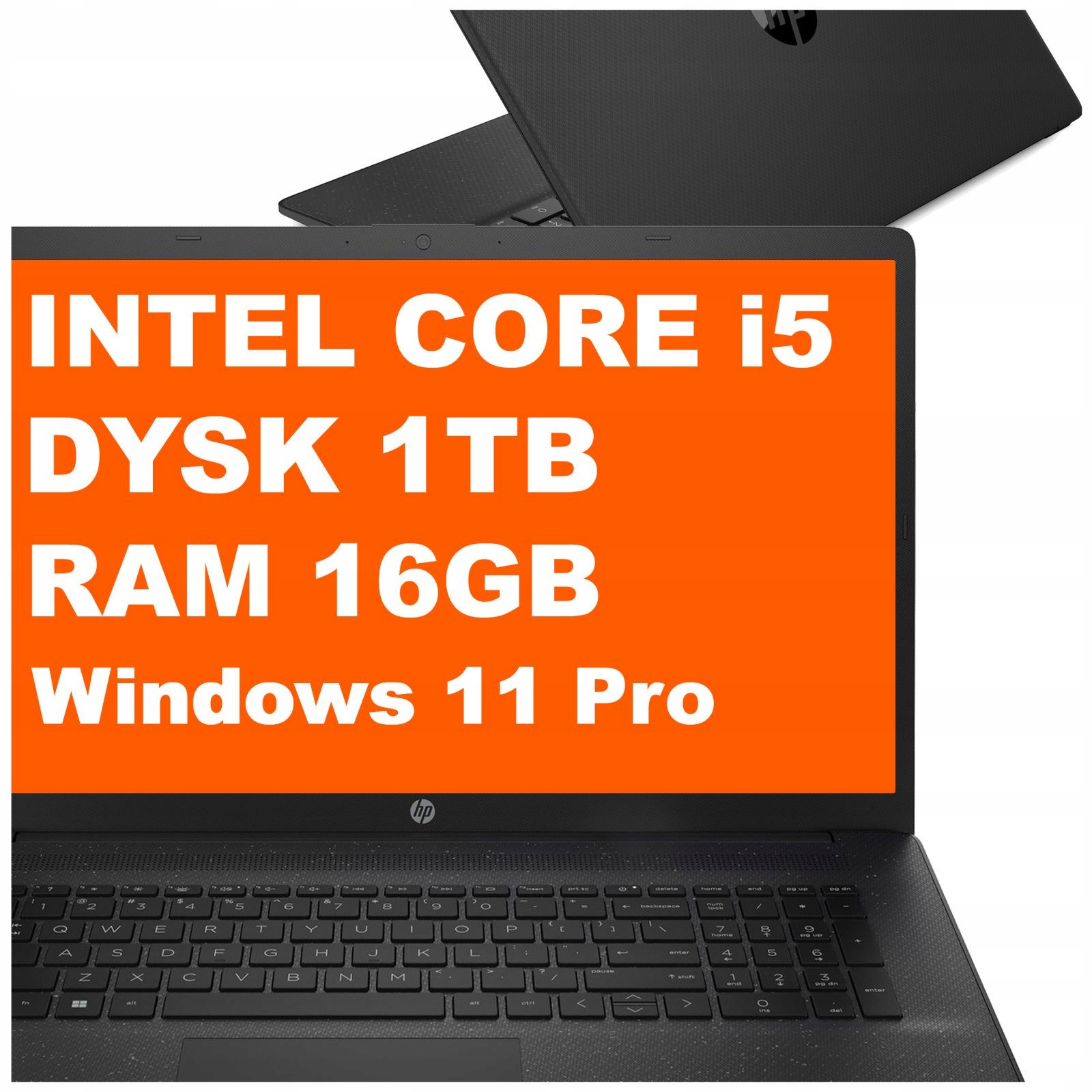 Laptop Hp 17T-CN300 Intel i5-13 16GB 1TB Intel Graphics Hd+ W11 Pro Czarny