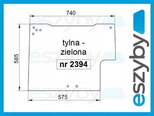 sklo teleskopický nakladač New Holland LM zadní