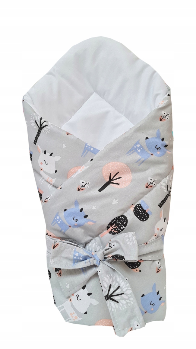 

Becik Rożek Niemowlęcy Otulacz Wiązany Bawełna