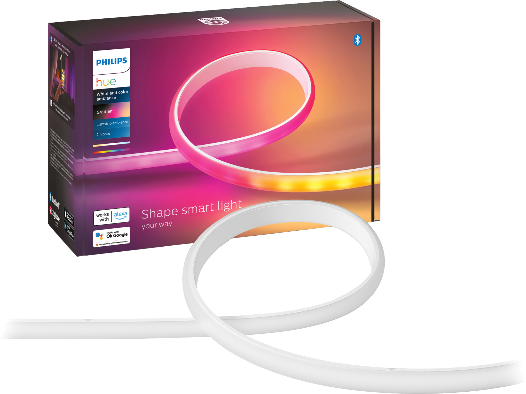 Taśma Led jest inteligentna Philips Hue Gradient 0.5W 2000K-6500K Rgb 2 m