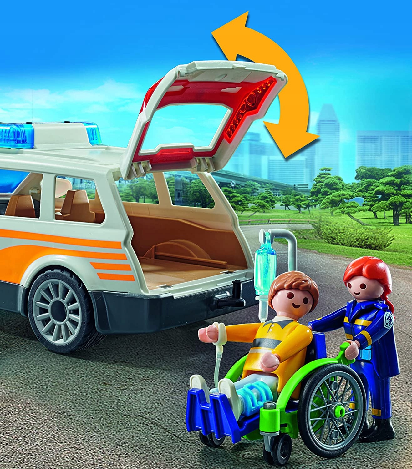 PLAYMOBIL SAMOCHÓD POGOTOWIA RATUNKOWEGO 71037 Wiek dziecka 4 lata +
