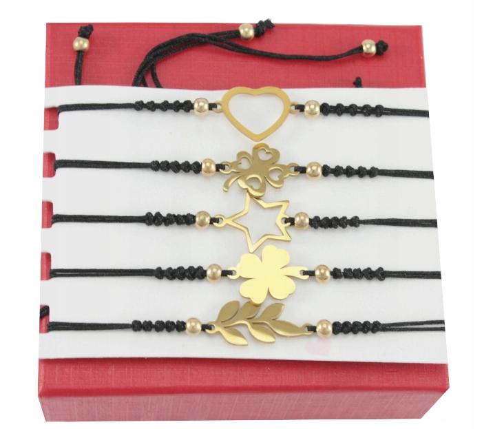 

Bransoletki Regulowane 5 sztuk Stal Chirurgiczna