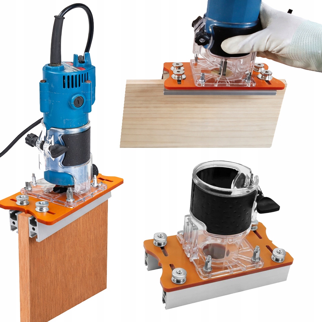 Podstawa Uchwyt Adapter Podstawka Przymiar Szablon Prowadnica do frezarki