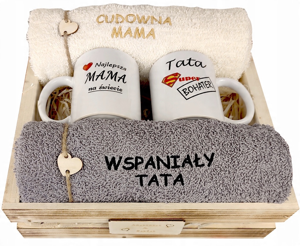 

Na Dzień Mamy Matki Taty Ojca Zestaw Kubek