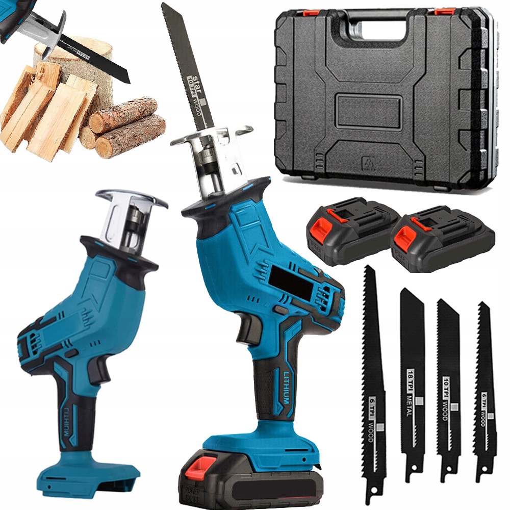 Pila Ocaska Akumulátorová Elektrická Pila 21V 2 Aku 4 Pilové Listy