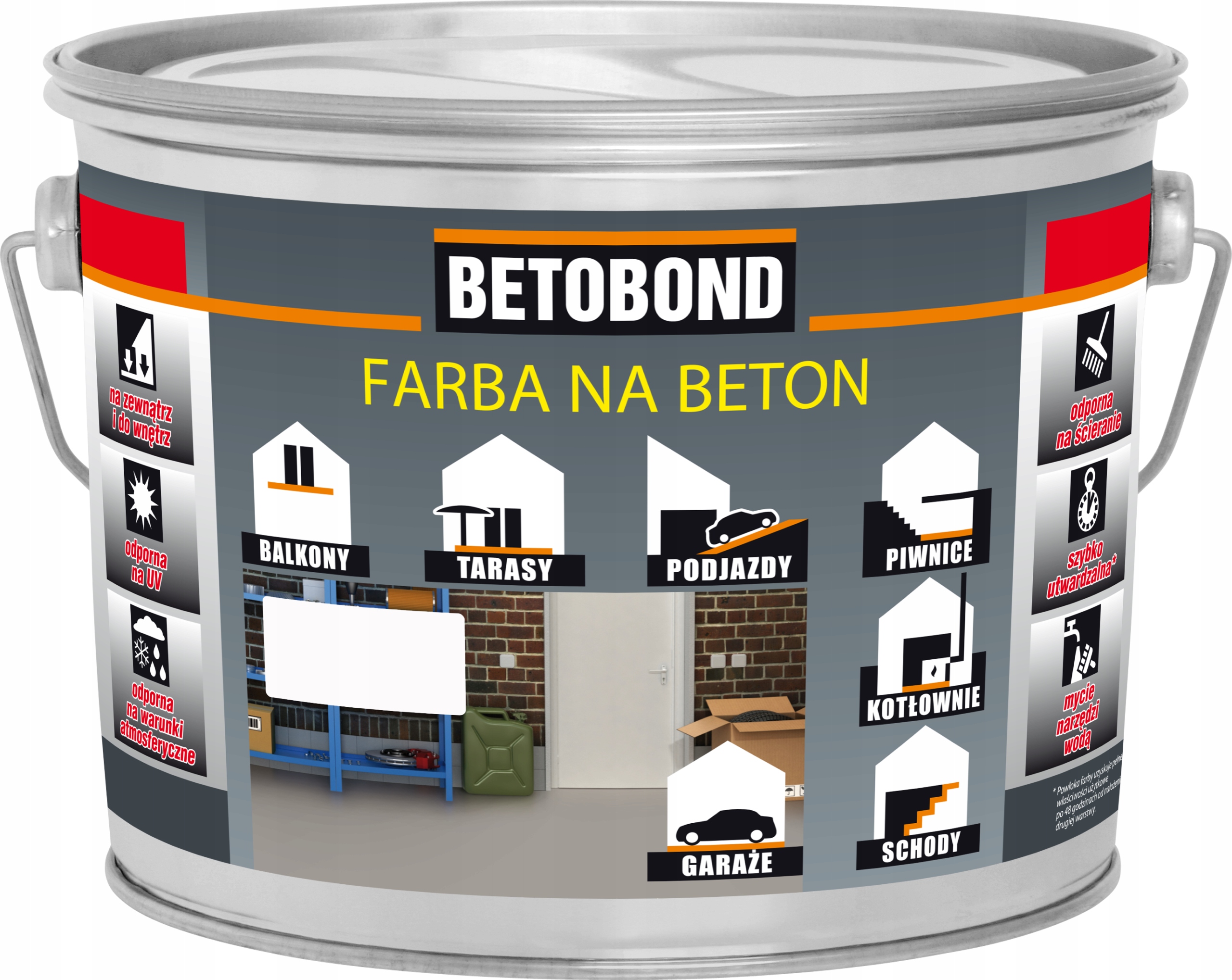 Betobond farba na beton 2,5L jasny Szary 7047