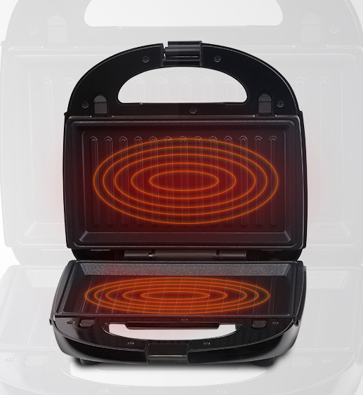 GRILL OPIEKACZ TOSTER do KANAPEK MIĘS GOFRÓW Liczba kanapek 2