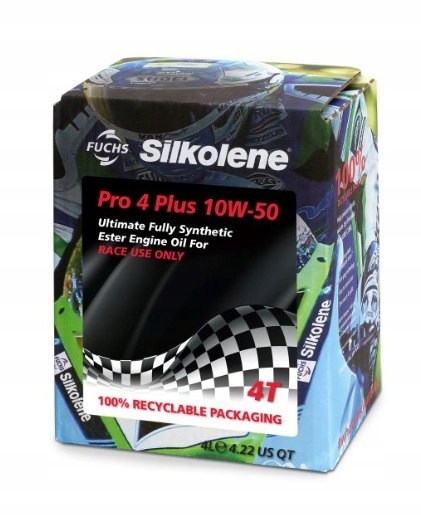 Motorový olej Silkolene Pro 4 Plus 10W50 Cube 4L