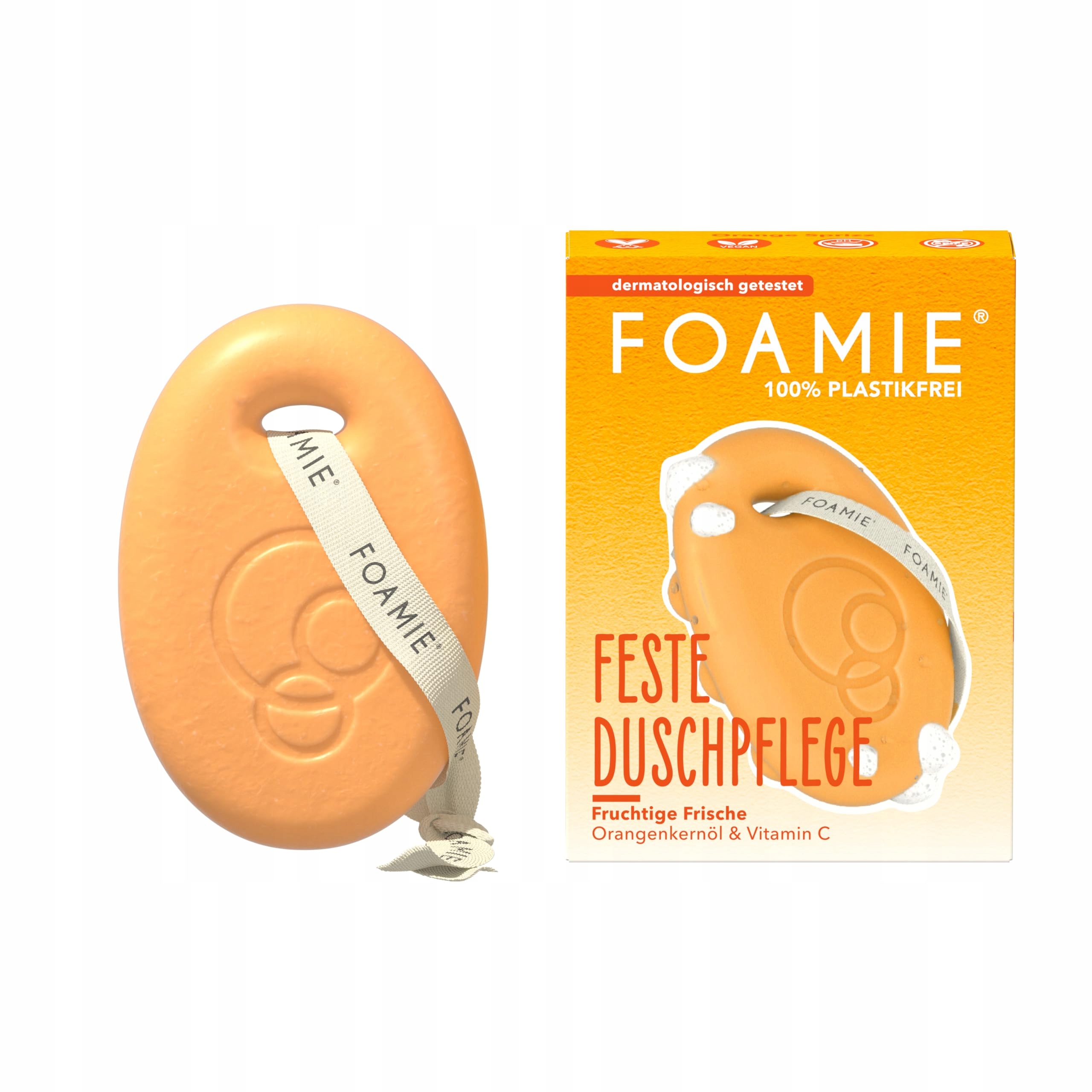 Foamie Mycí kostka 3v1 Pomeranč Monoi Veganský olej 80 g