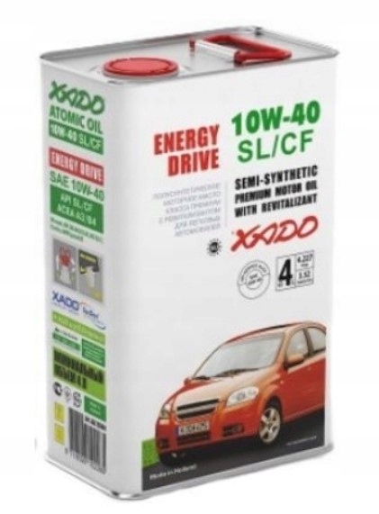 

Xado Atomic Oil Energy Drive 10W40 4L Sl/cf