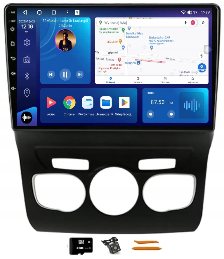Rádio Android Navigácia Qled Apple Carplay Lte Gps Dsp Citroen DS4 11-15