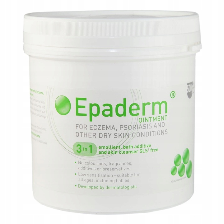 Epaderm Ointment emulsja 3w1 sucha skóra, łuszczyca, egzema 500g