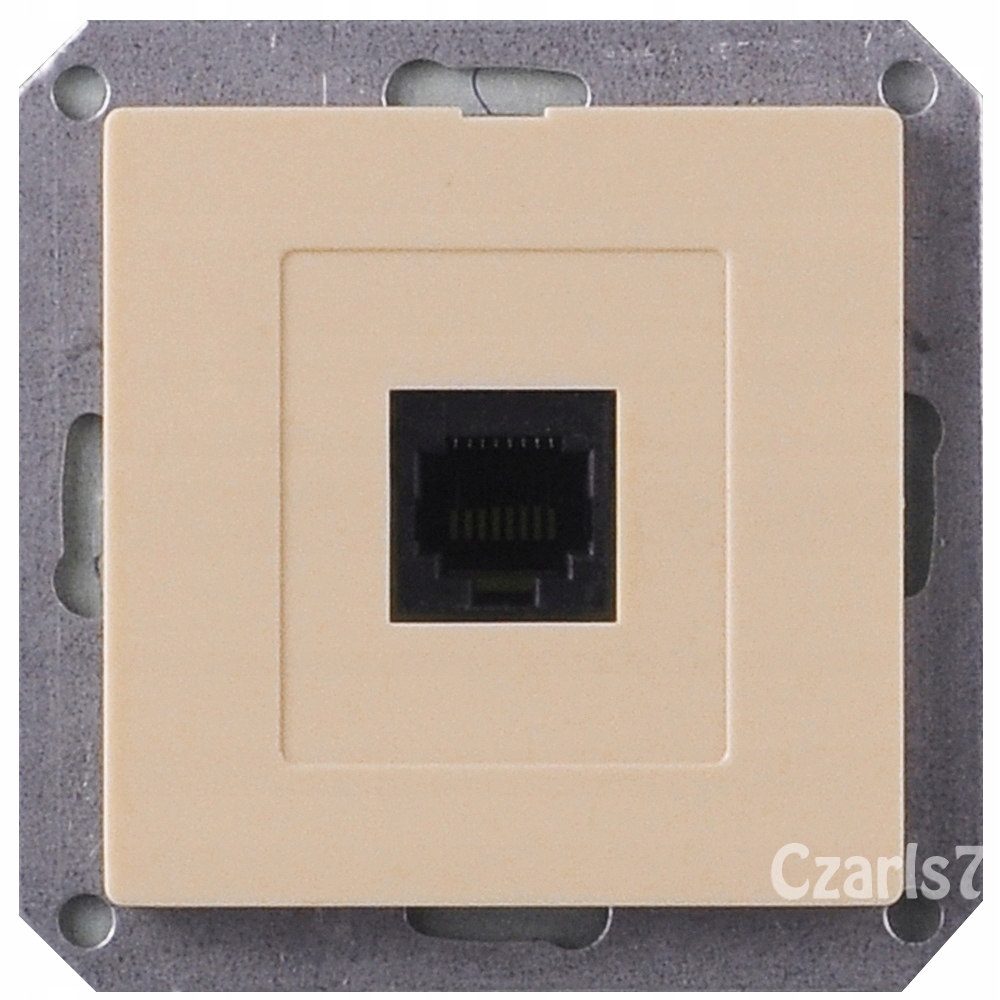 

Gniazdo Internetowe RJ45 KAT.6 Premium Beż Moduł
