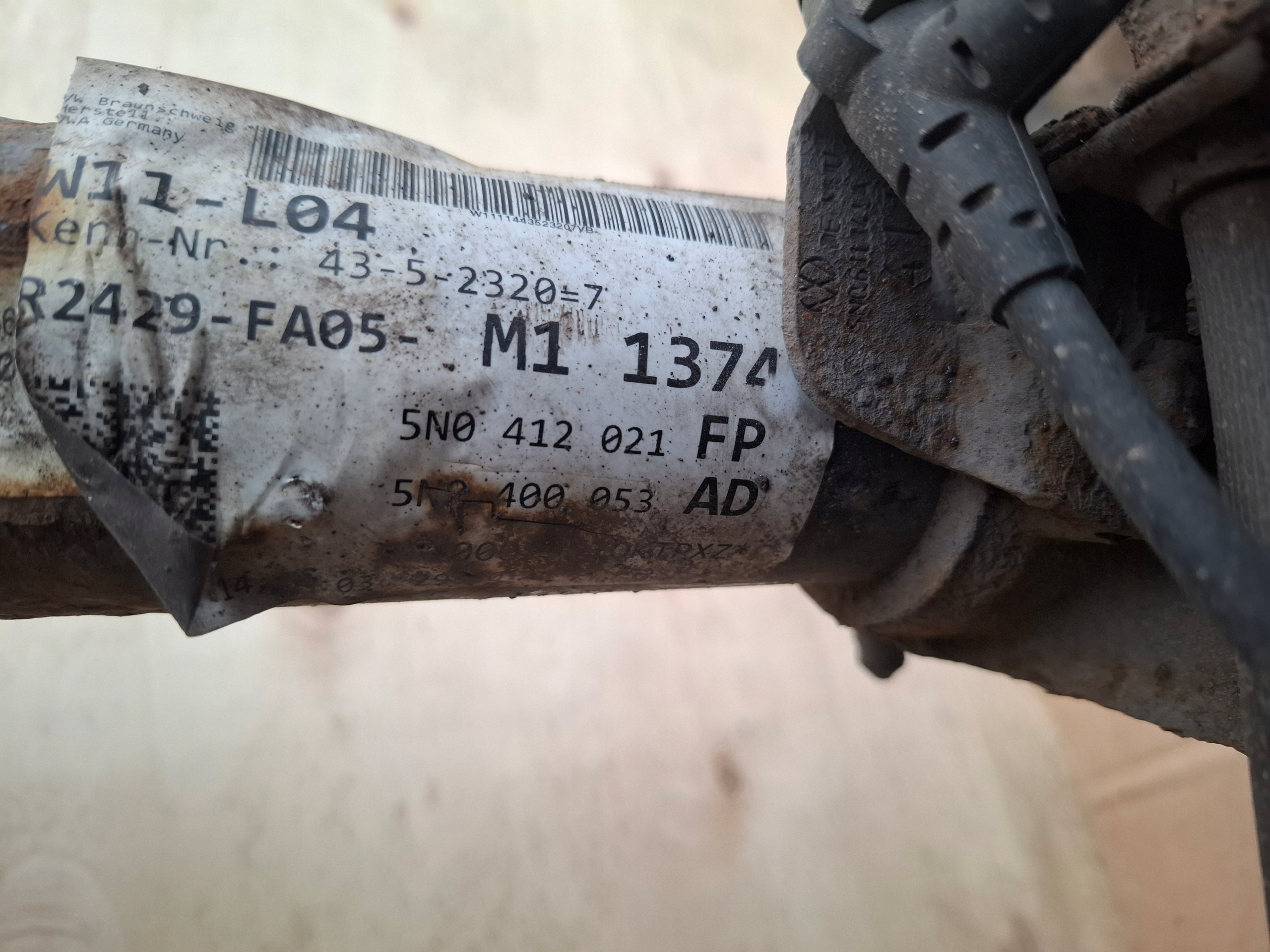 VW TIGUAN and 5N 2.0 TDI swing left front front arm 14r