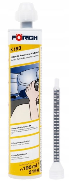 Lepidlo na karosérie automobilov pre epoxidové plechy 2K K183 195ML Forch