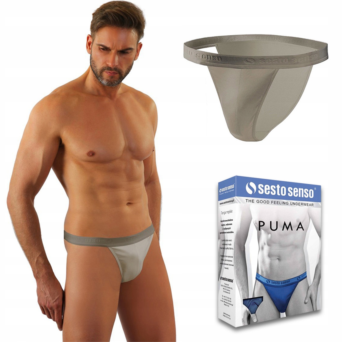 

Slipy męskie tanga Sesto Senso Puma - M