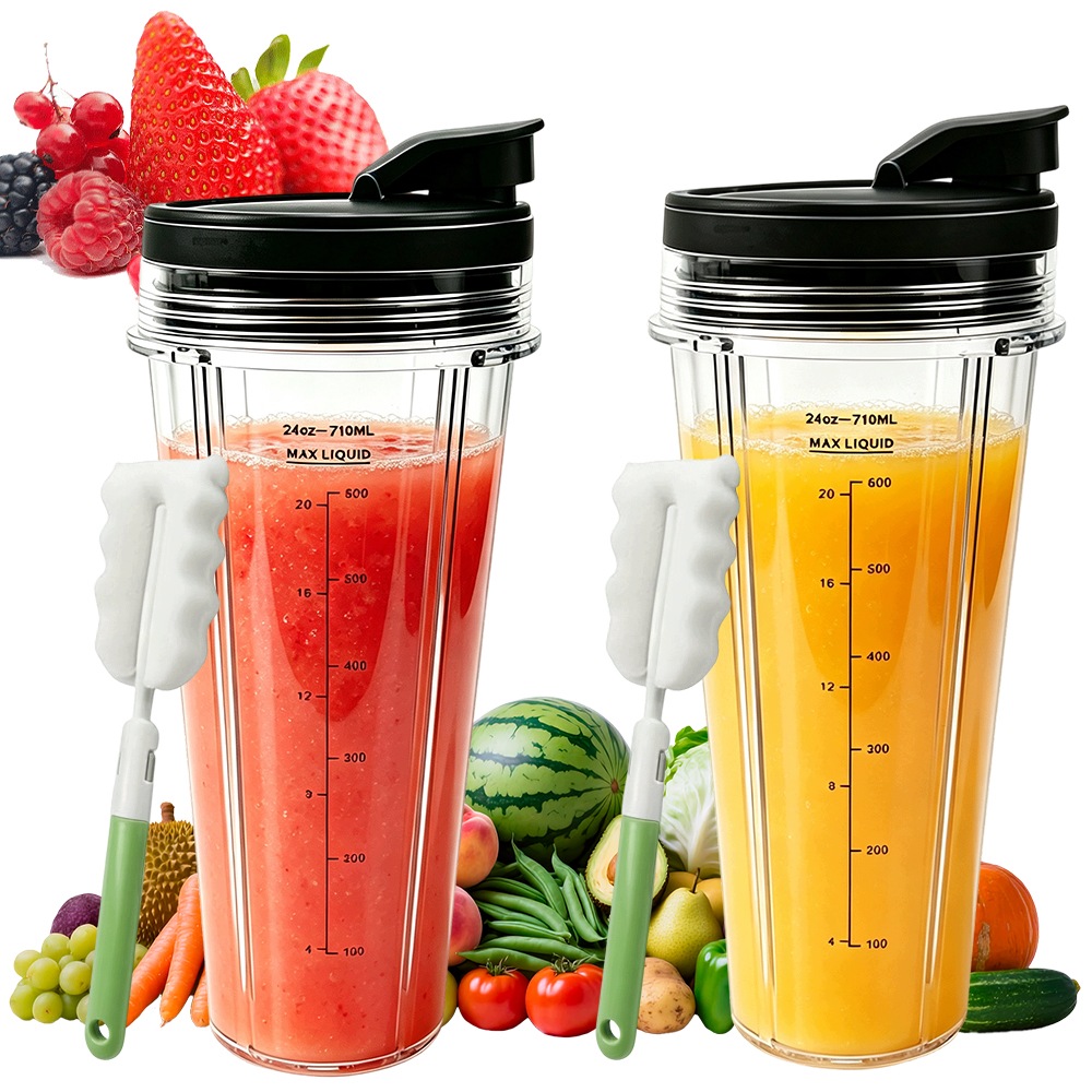 2X Kubek 710ML Do Ninja Blendera BN750EU BN800EU CB350EU CB150EU Z Szczotką