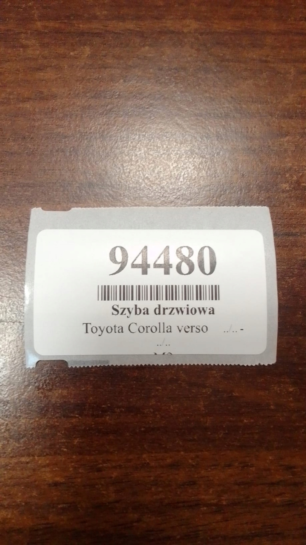 TOYOTA COROLLA VERSO window door TROJKAT left rear part