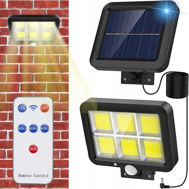 

Solarna Lampa Z Czujnikiem Ruchu 120 Led Pilot