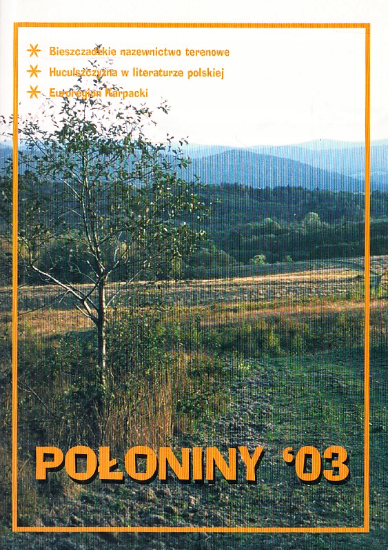 POŁONINY '03 INFORMATOR KRAJOZNAWCZY