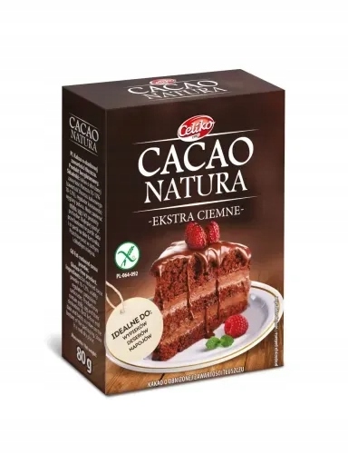 5x Přírodní kakao, Extra tmavé bez lepku Celiko 80g