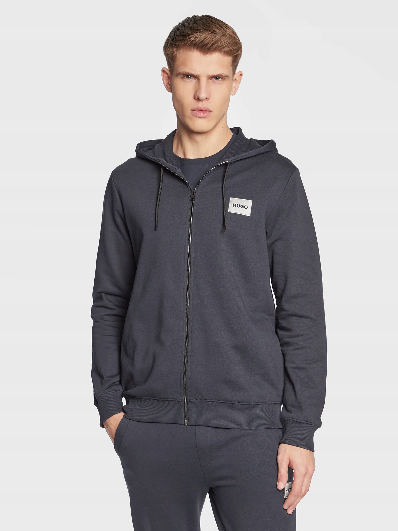 Bluza męska rozpinana HUGO BOSS r. M granatowa Płeć mężczyzna