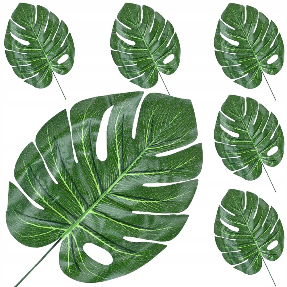 Liście Monstery Sztuczne Gałązki Monstera 6szt EAN (GTIN) 5904107555775