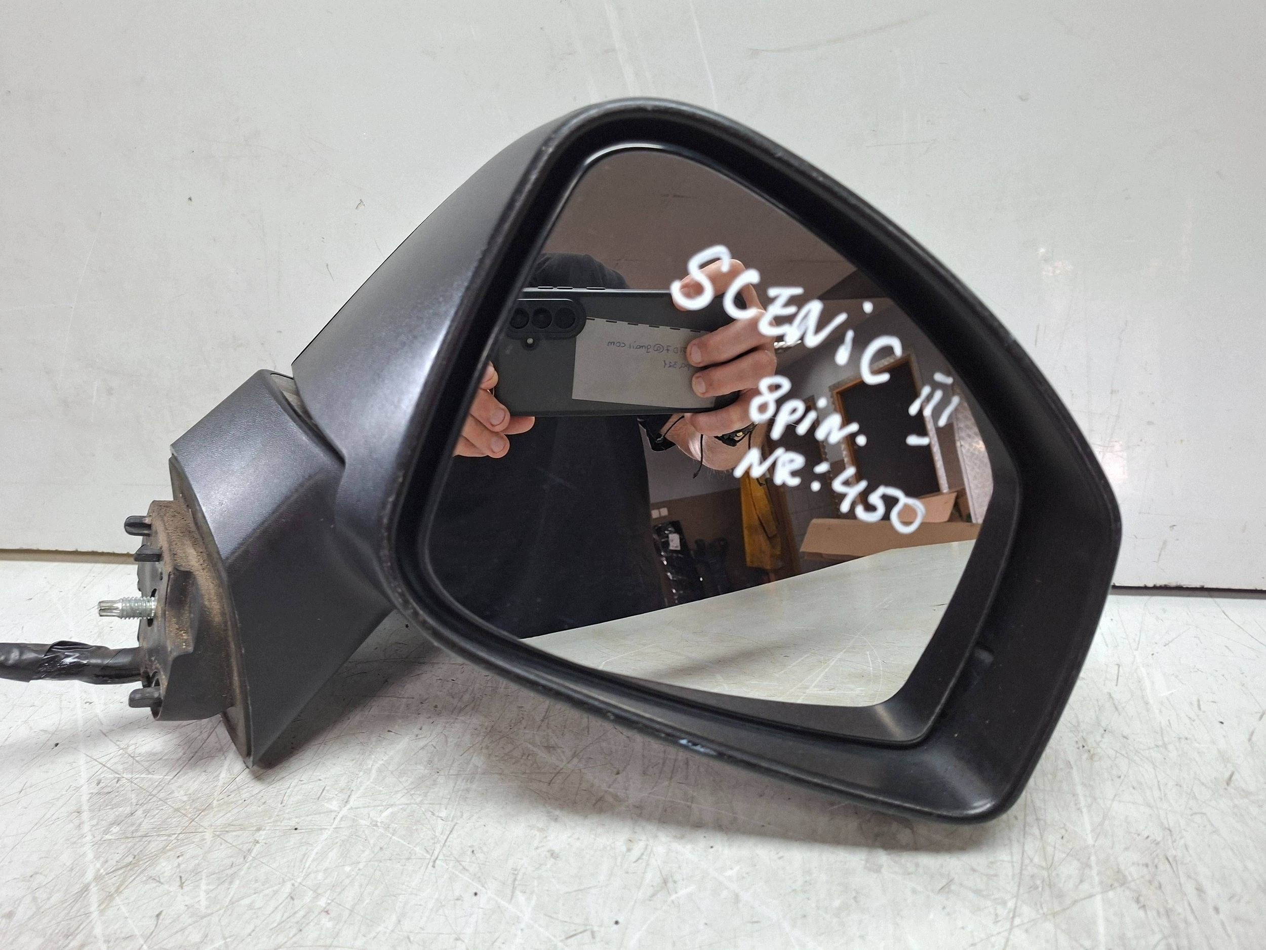mirror right RENAULT SCENIC III 8 PIN 2008