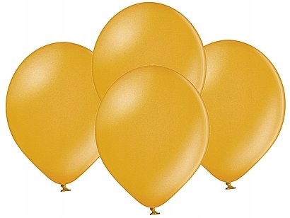 Balony metallic 30cm złote (B 105 golden) 50szt.  89-44 — 6