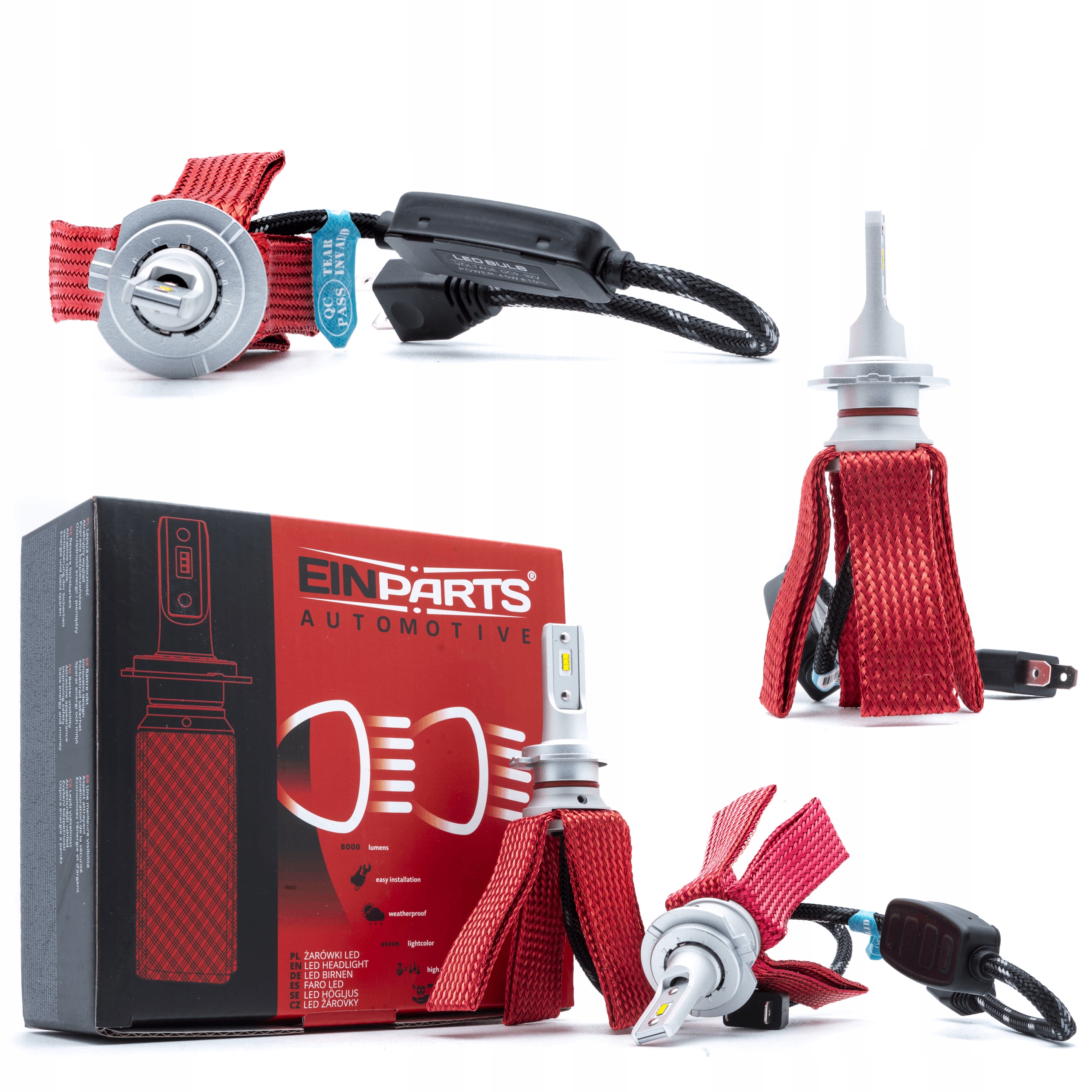 Einparts Prémiové Led Žiarovky H7 Silné 6000K Canbus
