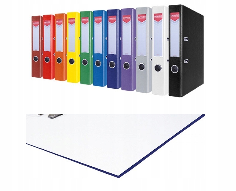 Segregator biurowy A4 55mm OFFICE Niebieski EAN (GTIN) 5901503650004