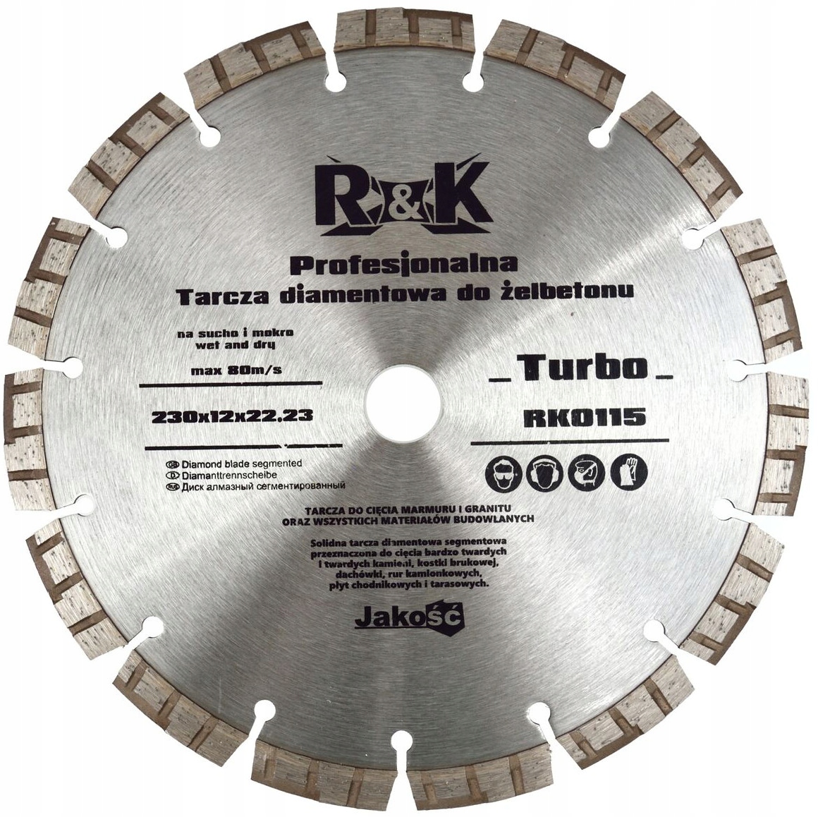 

RK0115 Tarcza Diament Do Żelbetonu 230x12x22,23mm