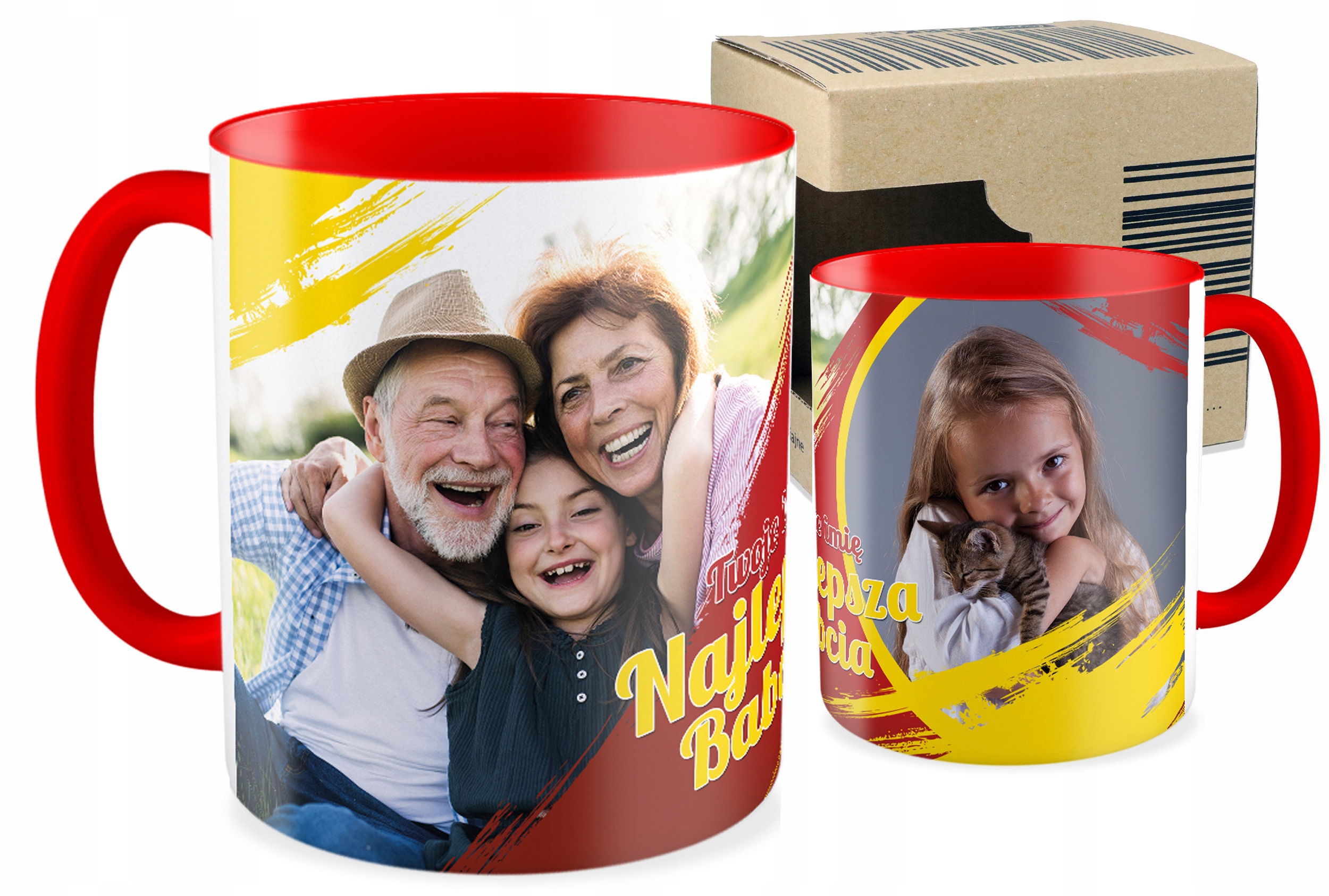 

Foto Kubek czerwony Dzień Babci Dziadka Kreator