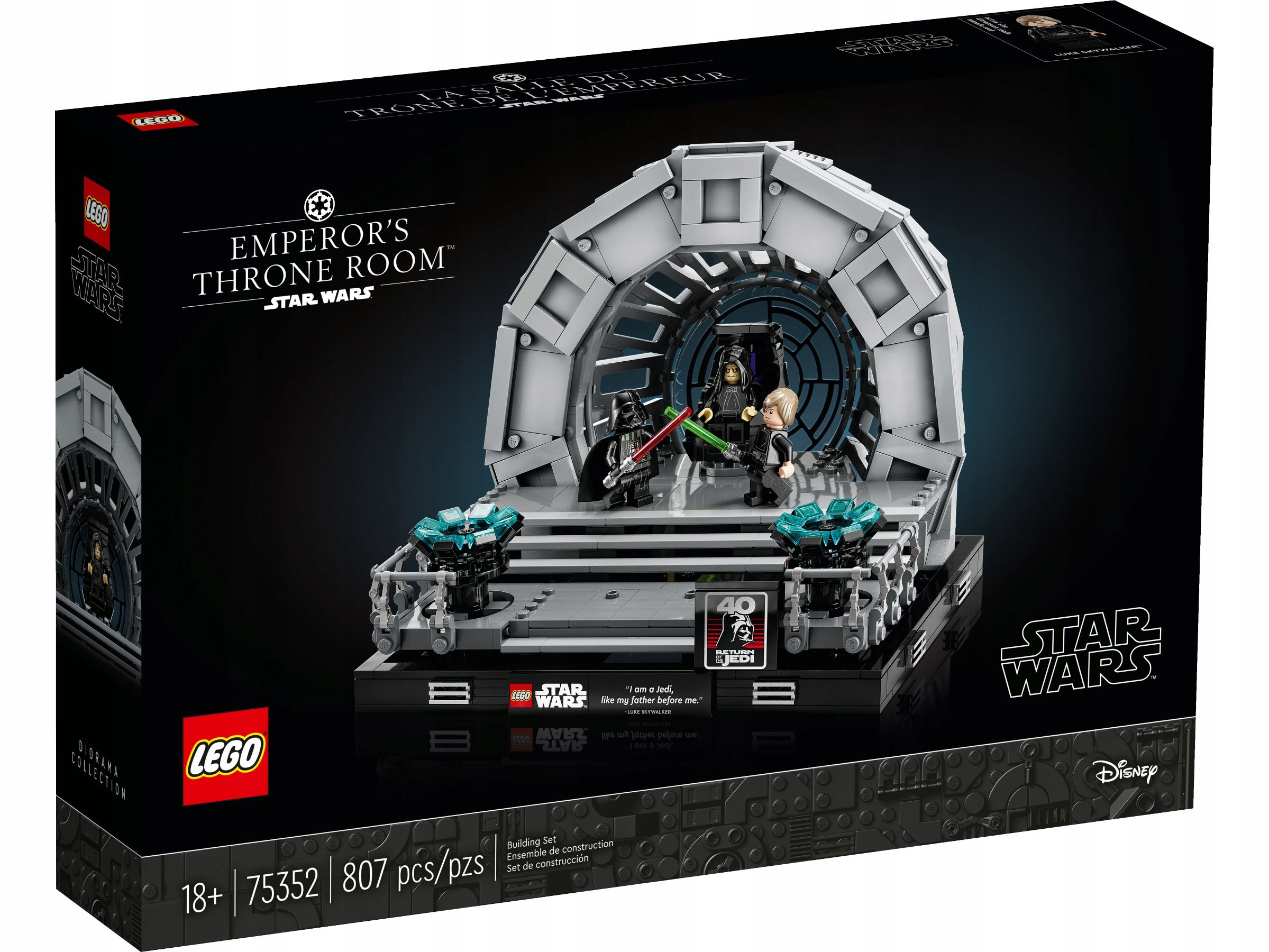 Lego 75352 Star Wars Diorama: Trůnní sál císaře