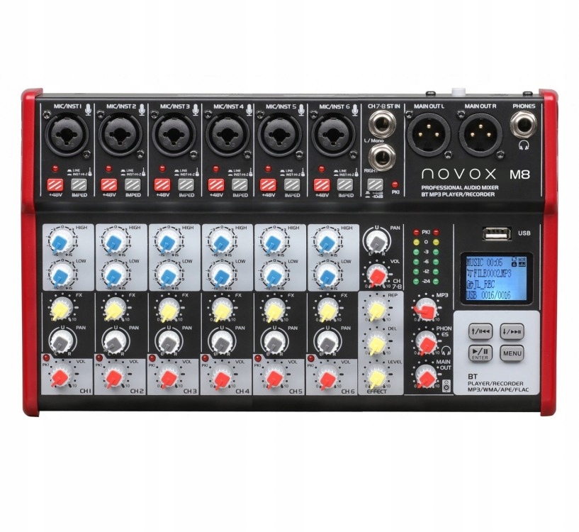 Novox M8 Mkii – Analógový Audio Mixér