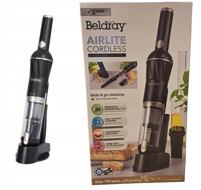 Odkurzacz ręczny Beldray Airlite Cordless Hepa Platinum Edition